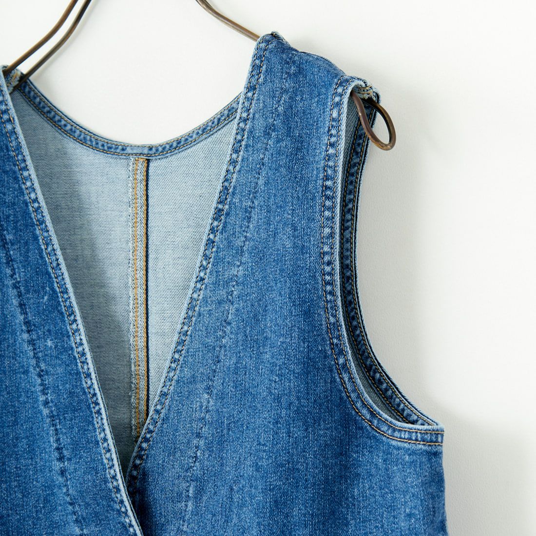 SOMETHING [サムシング] ペプラムデニムビスチェ [ST123] 98 L.BLUE