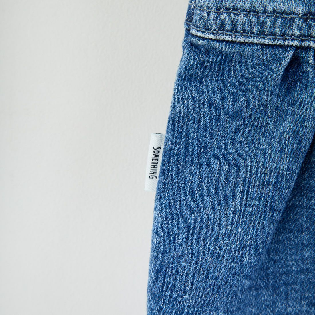 SOMETHING [サムシング] ペプラムデニムビスチェ [ST123] 98 L.BLUE