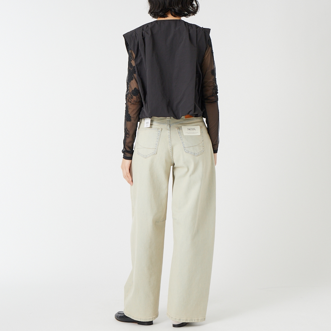 SOMETHING [サムシング] HANAタックカーブデニムパンツ [SEA880] 98 L.BLUE