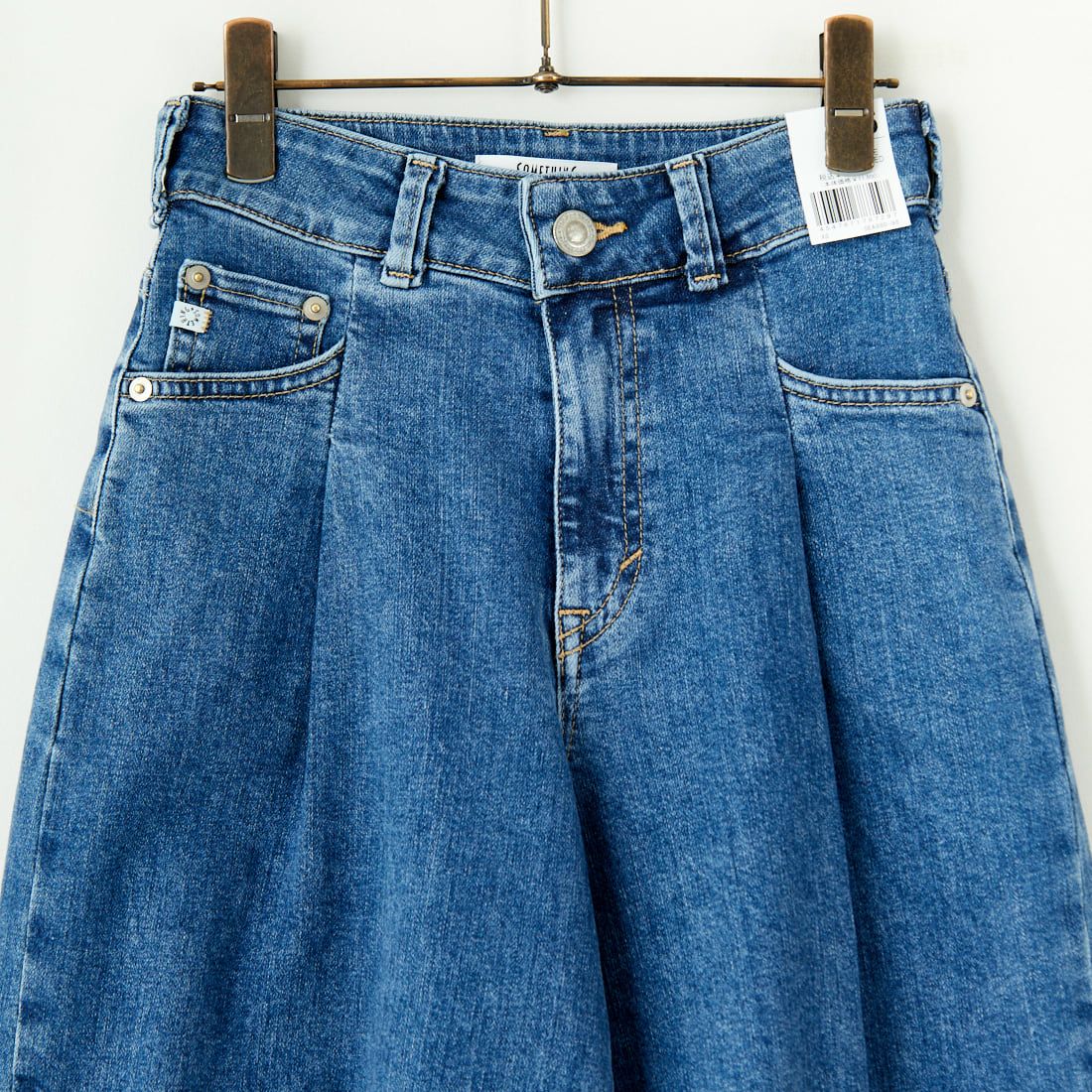 SOMETHING [サムシング] HANAタックカーブデニムパンツ [SEA880] 98 L.BLUE