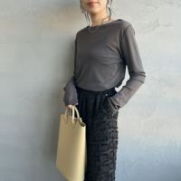 08 CHARCOA&&モデル身長：160cm 着用サイズ：F&&