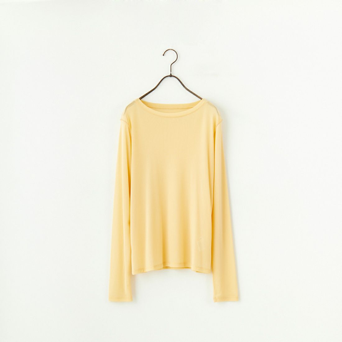 nenom [ネノム] クルーネック シアーカットソー [NE25112034] 31 YELLOW