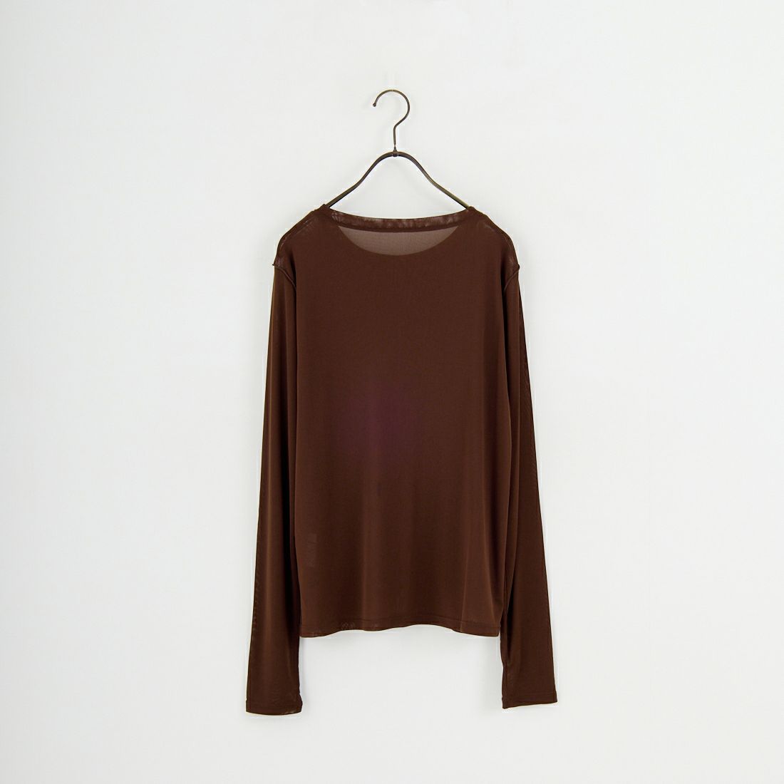 nenom [ネノム] クルーネック シアーカットソー [NE25112034] 28 BROWN