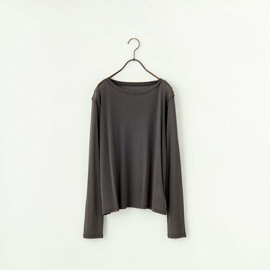 nenom [ネノム] クルーネック シアーカットソー [NE25112034] 08 CHARCOA