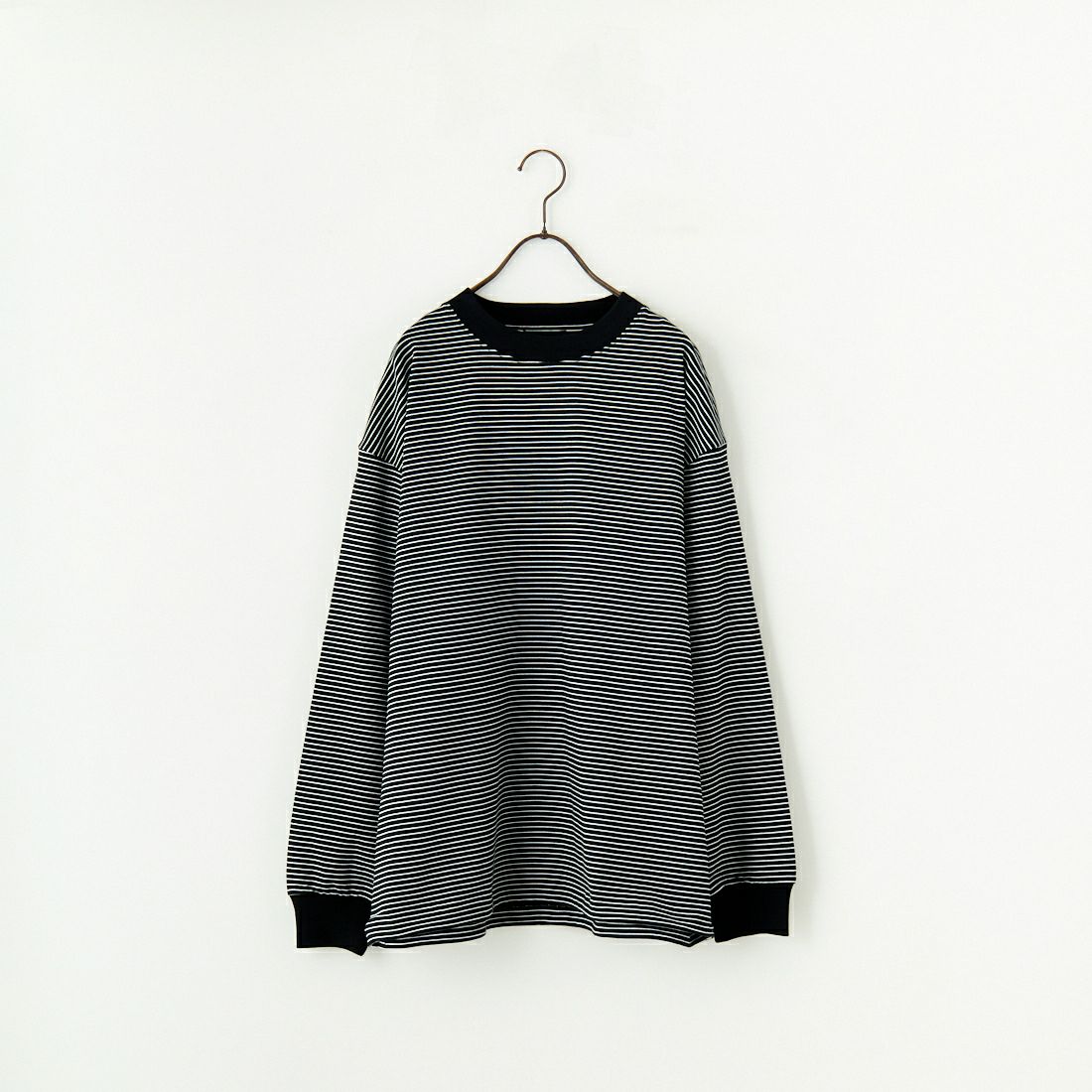 SLICK [スリック] MVS天竺 ロングスリーブドロストボーダーTシャツ [5155849] 700 BLK/WH