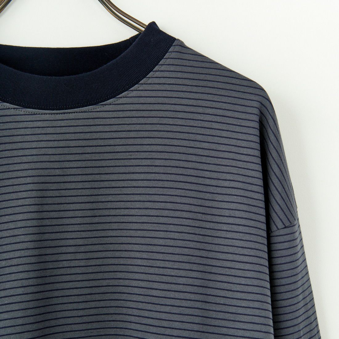 SLICK [スリック] MVS天竺 ロングスリーブドロストボーダーTシャツ [5155849] 210 NVY/CO