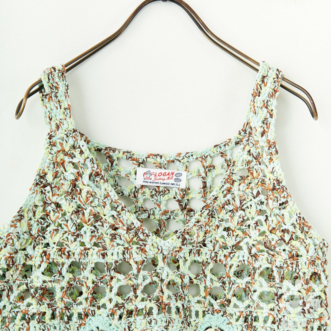 LOGAN Knitting Mills [ローガン ニッティング ミルズ] モールペーパービスチェ [LG-25SS04] GREEN MIX