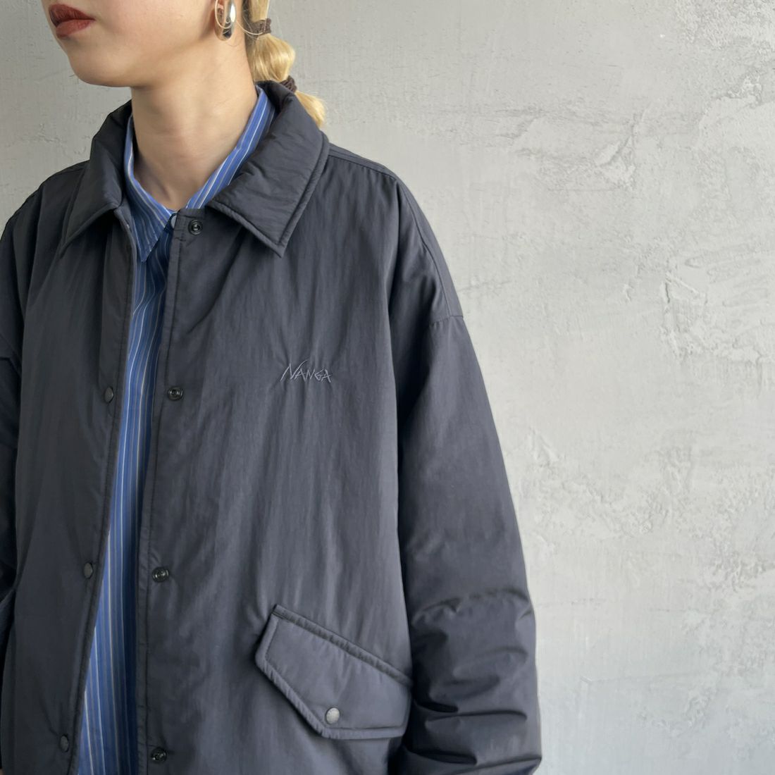 NANGA [ナンガ] ウィメンズ ソフトダウンコーチジャケット [N2501-0J003B] BLK