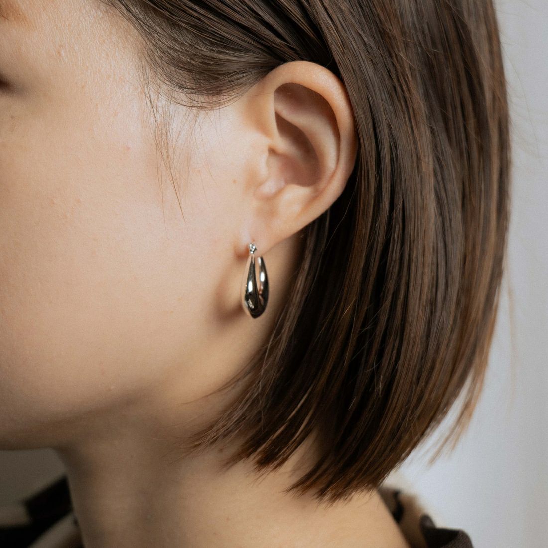 aura [オーラ] ドロップフープピアス [A-P025] SILVER