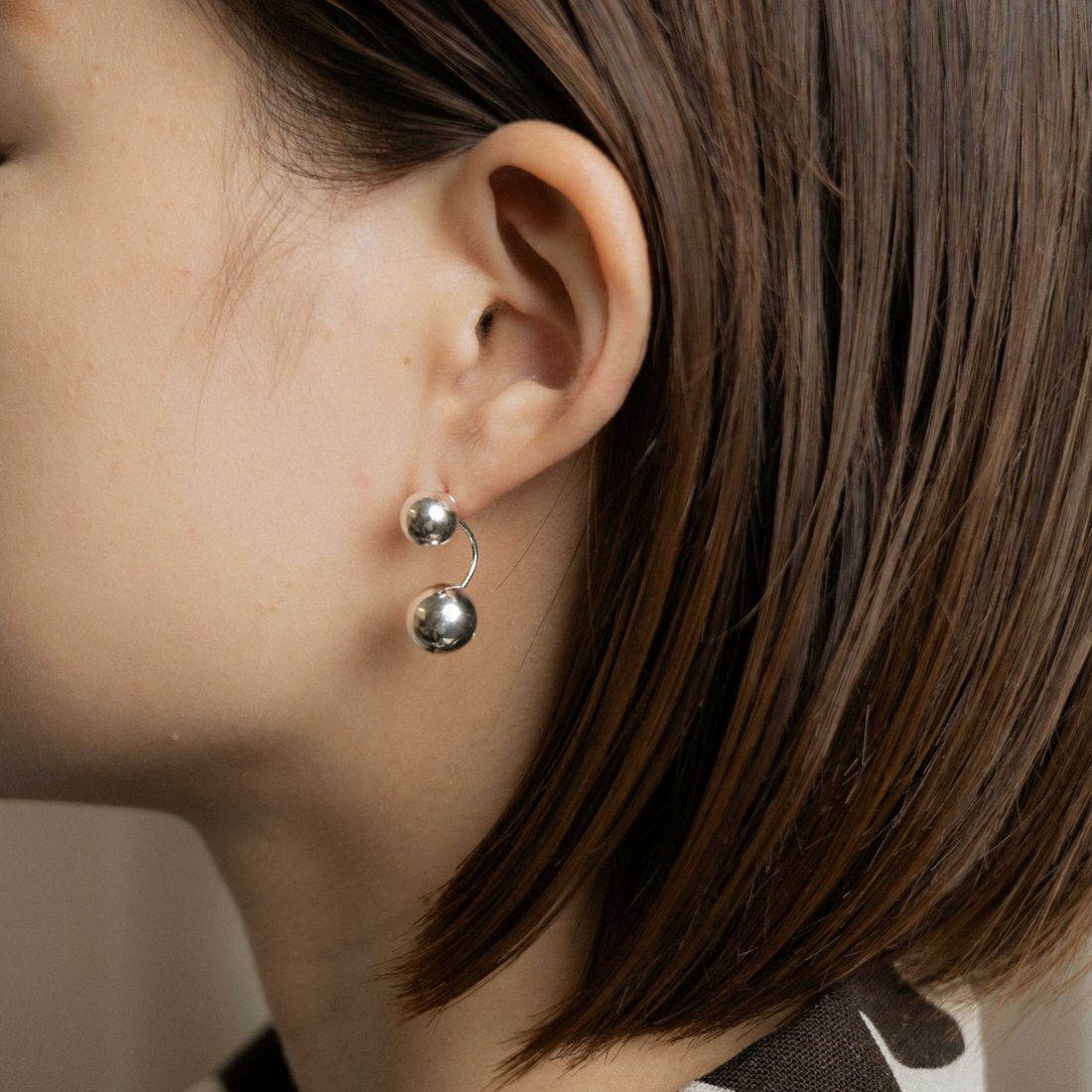 aura [オーラ] 2WAYムーブボールピアス [A-P012] SILVER
