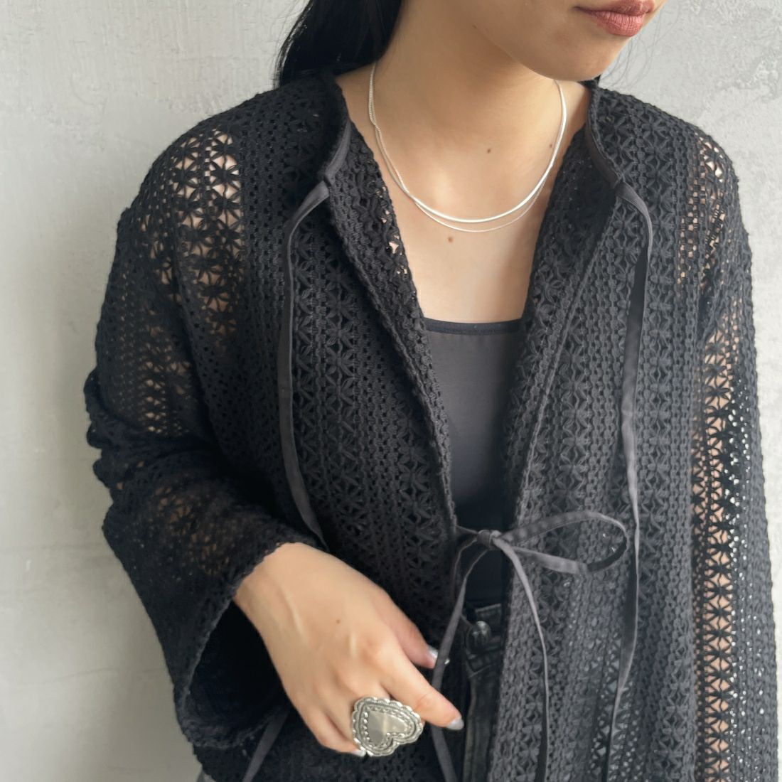 aura [オーラ] マットスネークチェーンネックレス [A-N006] SILVER