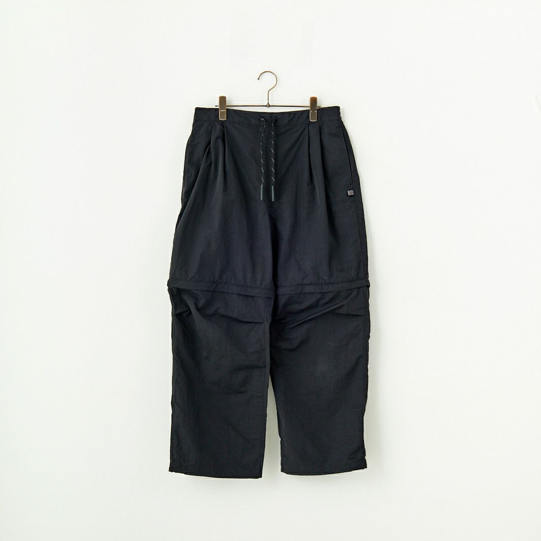 +phenix [プラスフェニックス] 別注 2WAY ナイロンタッサーコンバーチブルパンツ [POB-25007IN-JF] BLACK