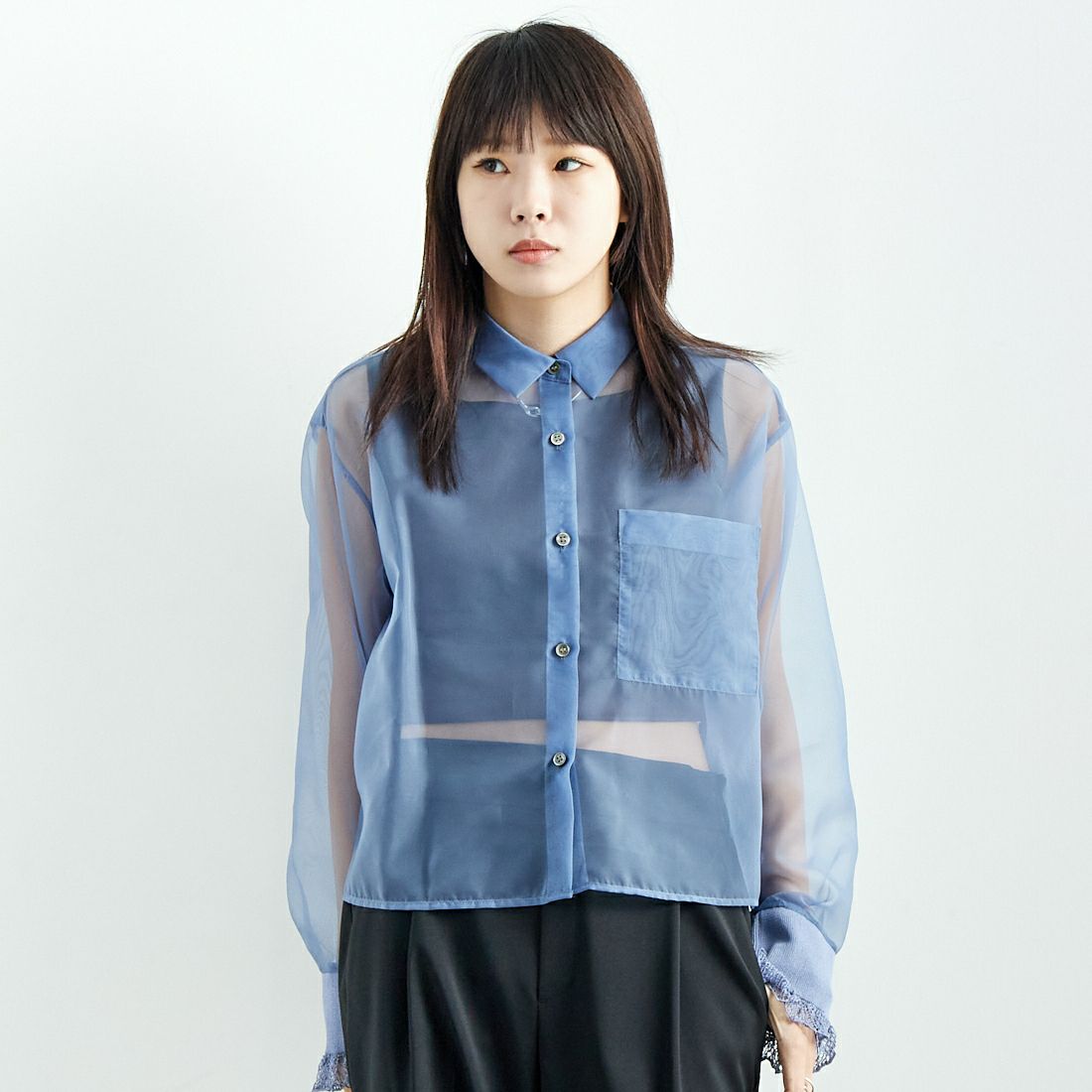 013 BL.GRY&&モデル身長：167cm 着用サイズ：ONE SIZE&&
