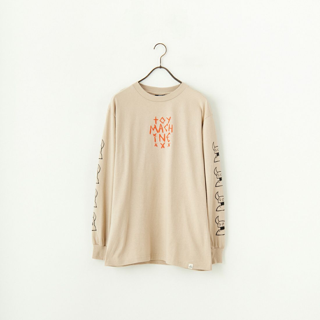 toy machine [トイマシーン] スケッチーモンスター ロングスリーブTシャツ [TMPFLT5] SAND