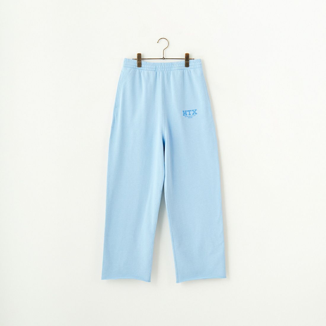 HANDTEX [ハンドテックス] 別注 ワンポイントロゴ ワイドストレートスウェットパンツ [HT1-PT-IN5-JF] ｻｯｸｽ