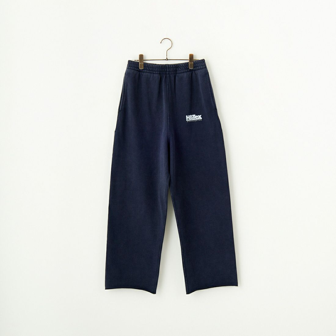 HANDTEX [ハンドテックス] 別注 ワンポイントロゴ ワイドストレートスウェットパンツ [HT1-PT-IN5-JF] ﾈｲﾋﾞｰ