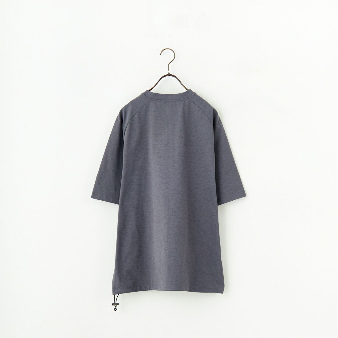 PENDLETON [ペンドルトン] 別注 ドローコード付き ネイティブ柄ワンポイントロゴ刺繍Tシャツ [5275-0205-JF] CHARCOAL