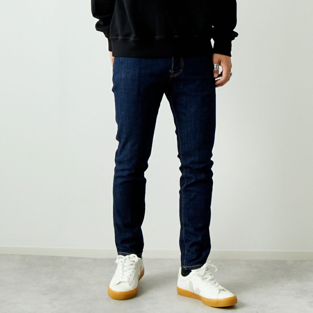 470 NAVY B470&&モデル身長：179cm 着用サイズ：46&&