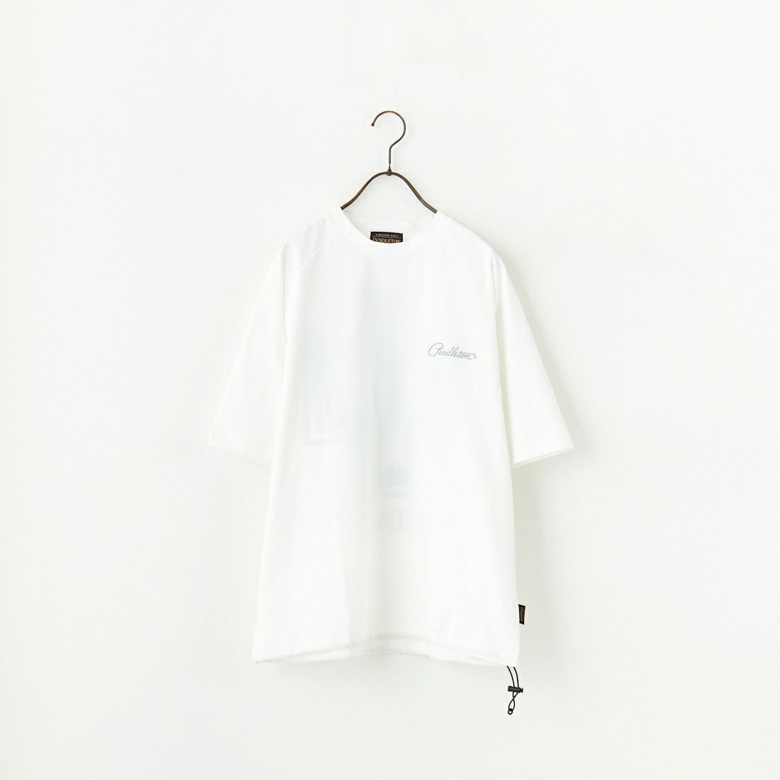PENDLETON [ペンドルトン] 別注 ドローコード付き ネイティブ柄バックプリントTシャツ [5275-0204-JF] WHITE