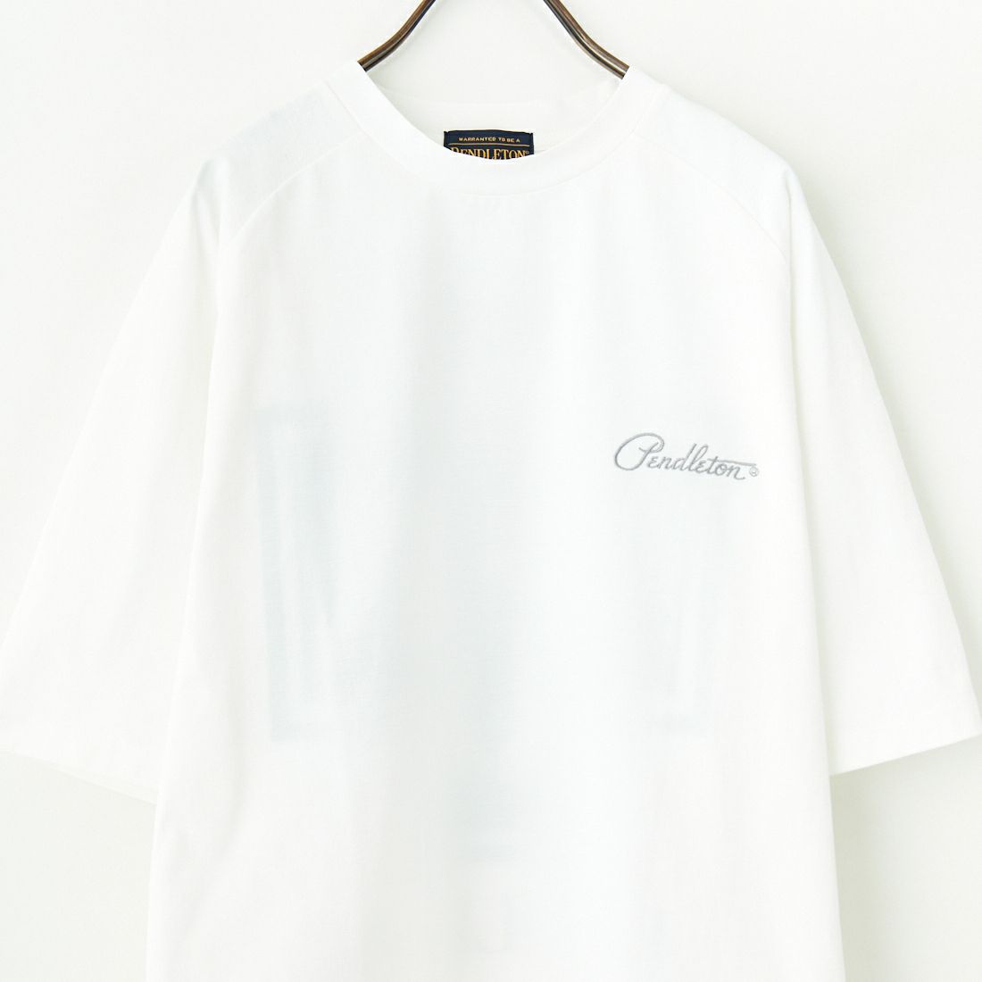 PENDLETON [ペンドルトン] 別注 ドローコード付き ネイティブ柄バックプリントTシャツ [5275-0204-JF] WHITE