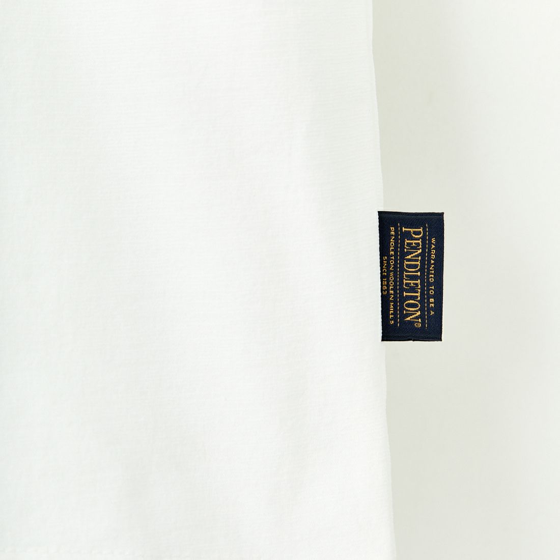 PENDLETON [ペンドルトン] 別注 ドローコード付き ネイティブ柄バックプリントTシャツ [5275-0204-JF] WHITE