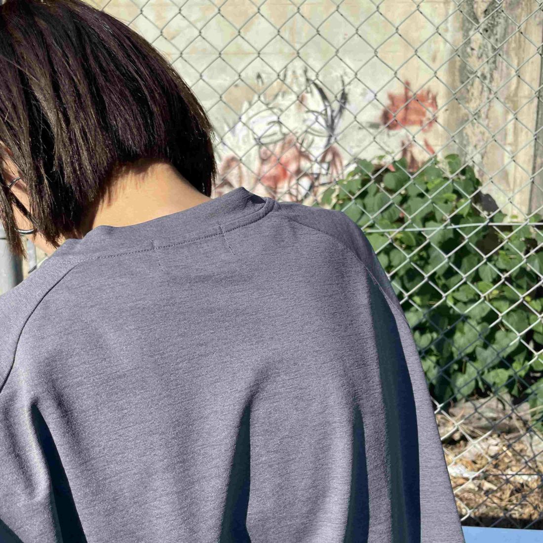 PENDLETON [ペンドルトン] 別注 ドローコード付き ネイティブ柄ワンポイントロゴ刺繍Tシャツ [5275-0205-JF] CHARCOAL