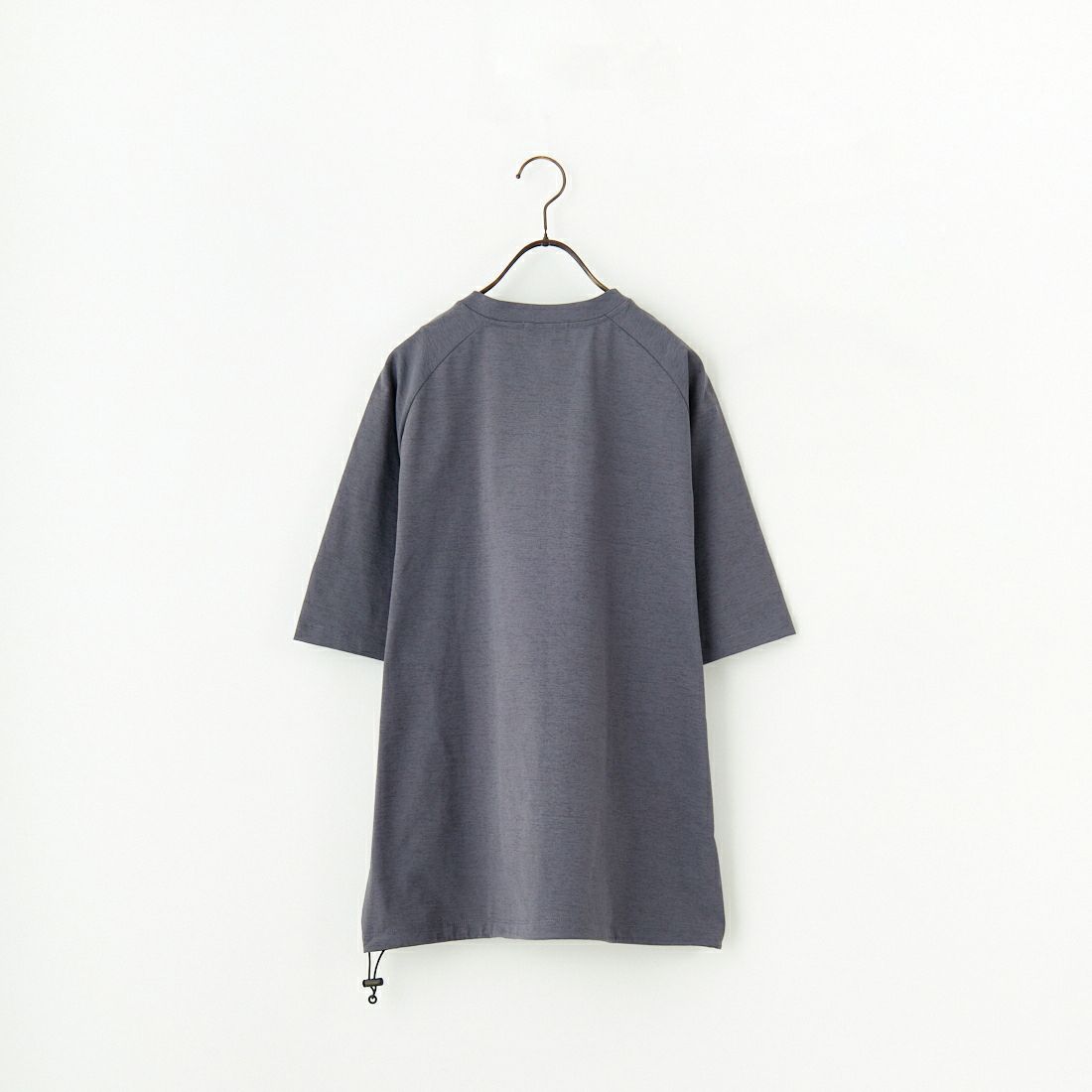 PENDLETON [ペンドルトン] 別注 ドローコード付き ネイティブ柄ワンポイントロゴ刺繍Tシャツ [5275-0205-JF] CHARCOAL