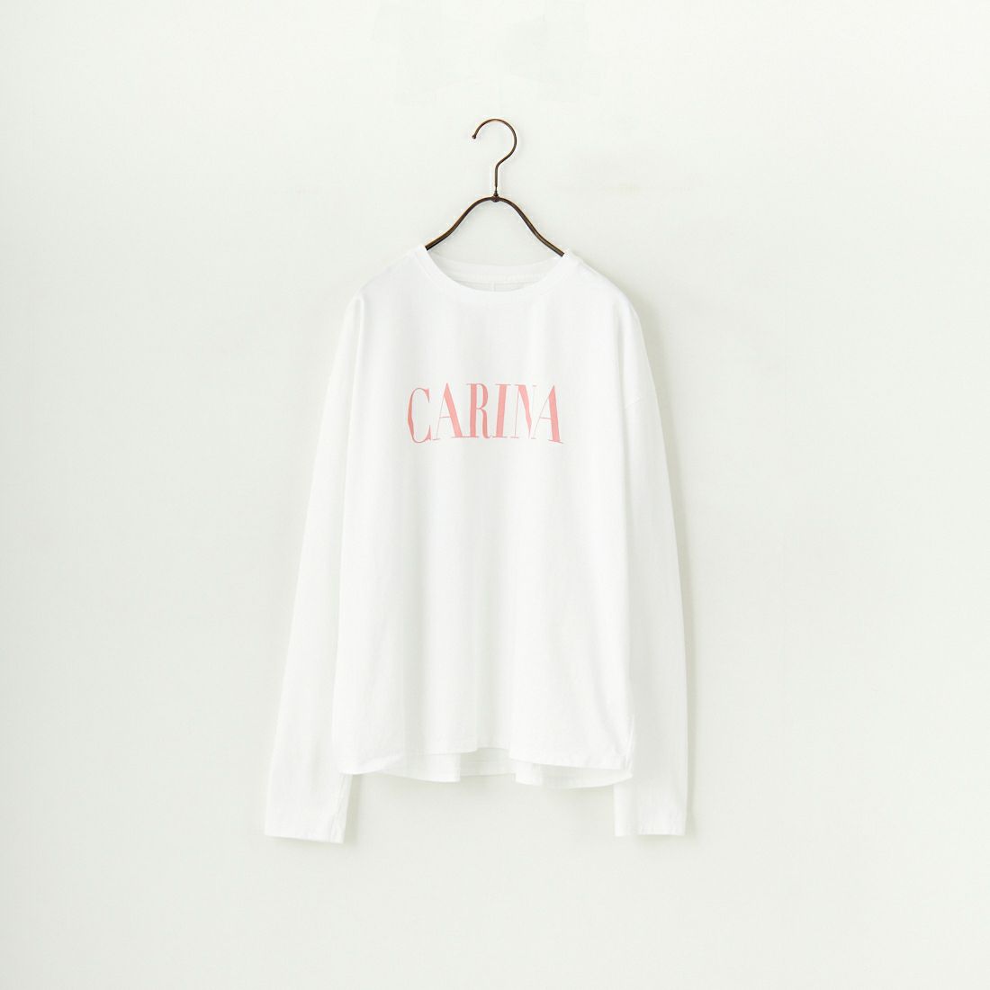MICA&DEAL [マイカアンドディール] CARINA ロゴロングスリーブTシャツ [0125109001] WHITE