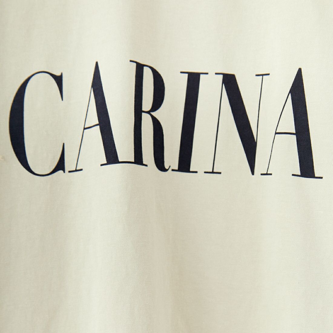 MICA&DEAL [マイカアンドディール] CARINA ロゴロングスリーブTシャツ [0125109001] BEIGE