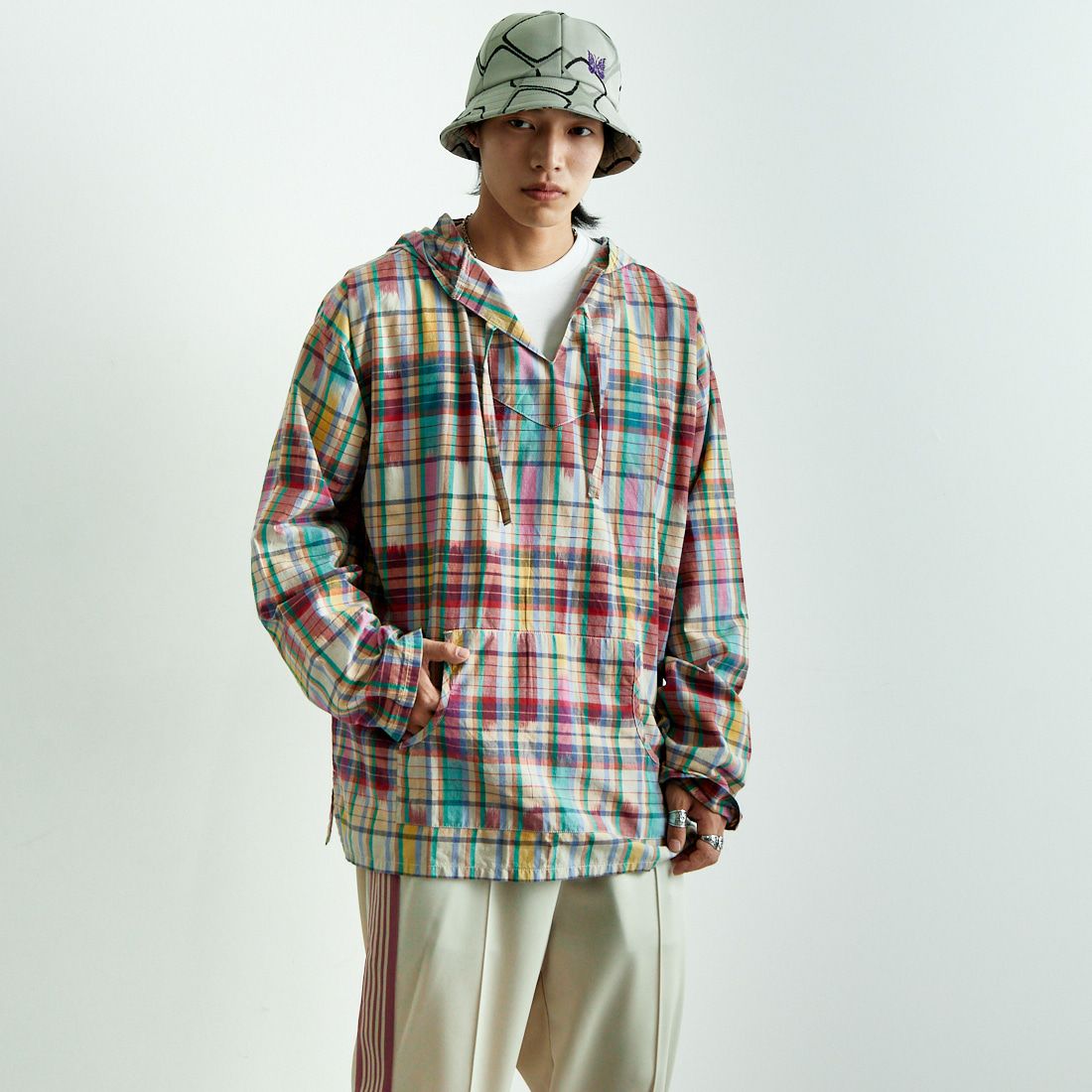 A BEG/NVY&&モデル身長：179cm 着用サイズ：M&&