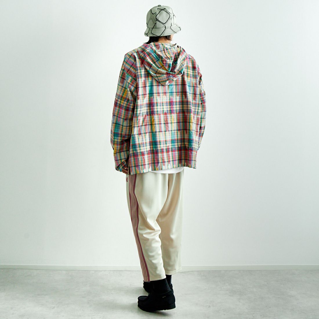 South2West8 [サウスツーウエストエイト] メキシカンパーカー [QV626] A BEG/NVY &&モデル身長：179cm 着用サイズ：M&&