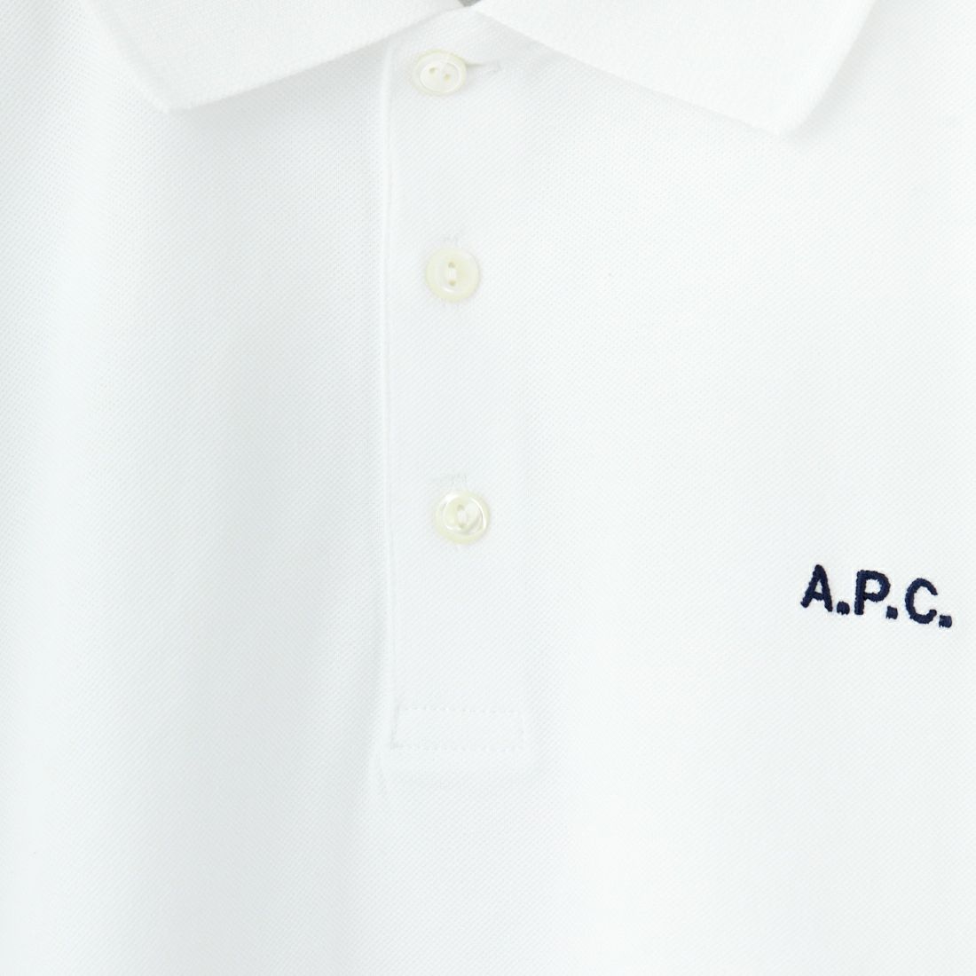 A.P.C. [アー・ペー・セー] スタンダードポロシャツ [POLO-STANDARD] 90 BLANC