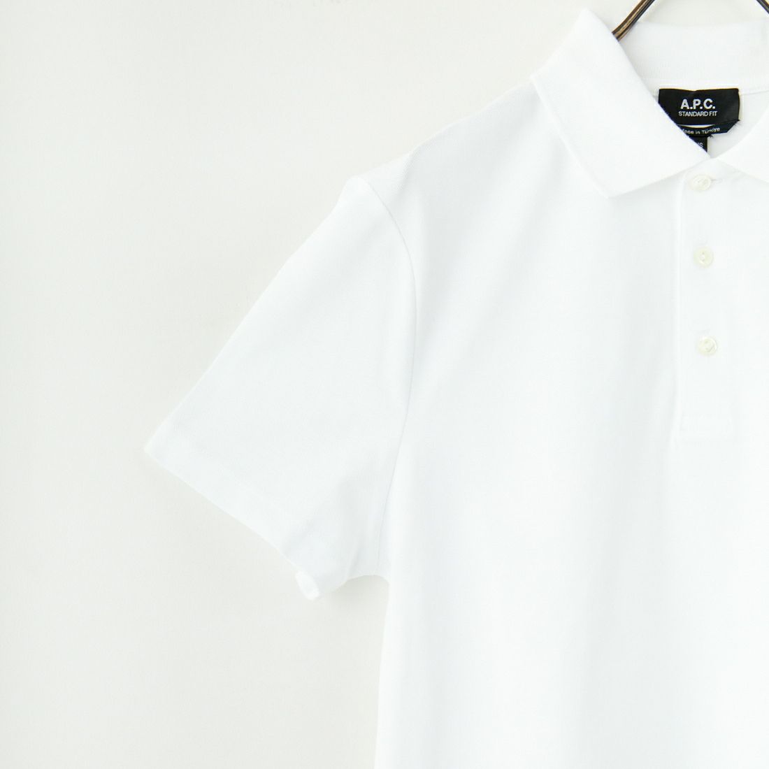 A.P.C. [アー・ペー・セー] スタンダードポロシャツ [POLO-STANDARD] 90 BLANC
