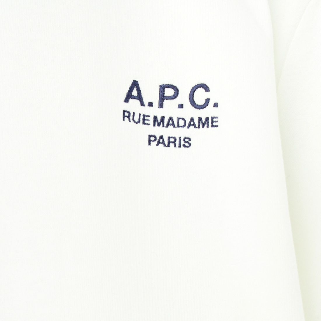 A.P.C. [アー・ペー・セー] スタンダードロゴTシャツ [STANDARD-RUE-MADAME] 90 BLANC/D