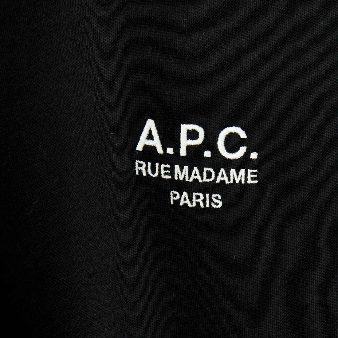 A.P.C. [アー・ペー・セー] スタンダードロゴTシャツ [STANDARD-RUE-MADAME] 99 NOIR/BL