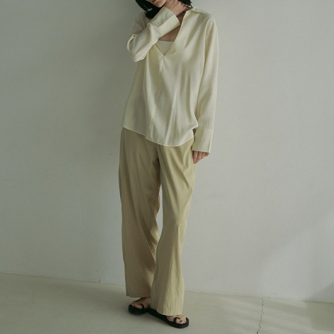 anuke [アンヌーク] シャンブレーラフパンツ [62510710] CRM