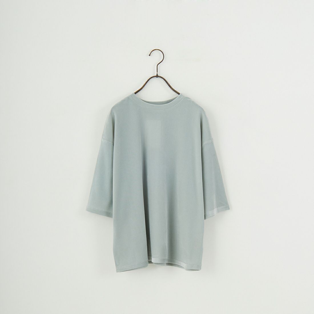 anuke [アンヌーク] シアーベロアTシャツ [62510622] I.BLU