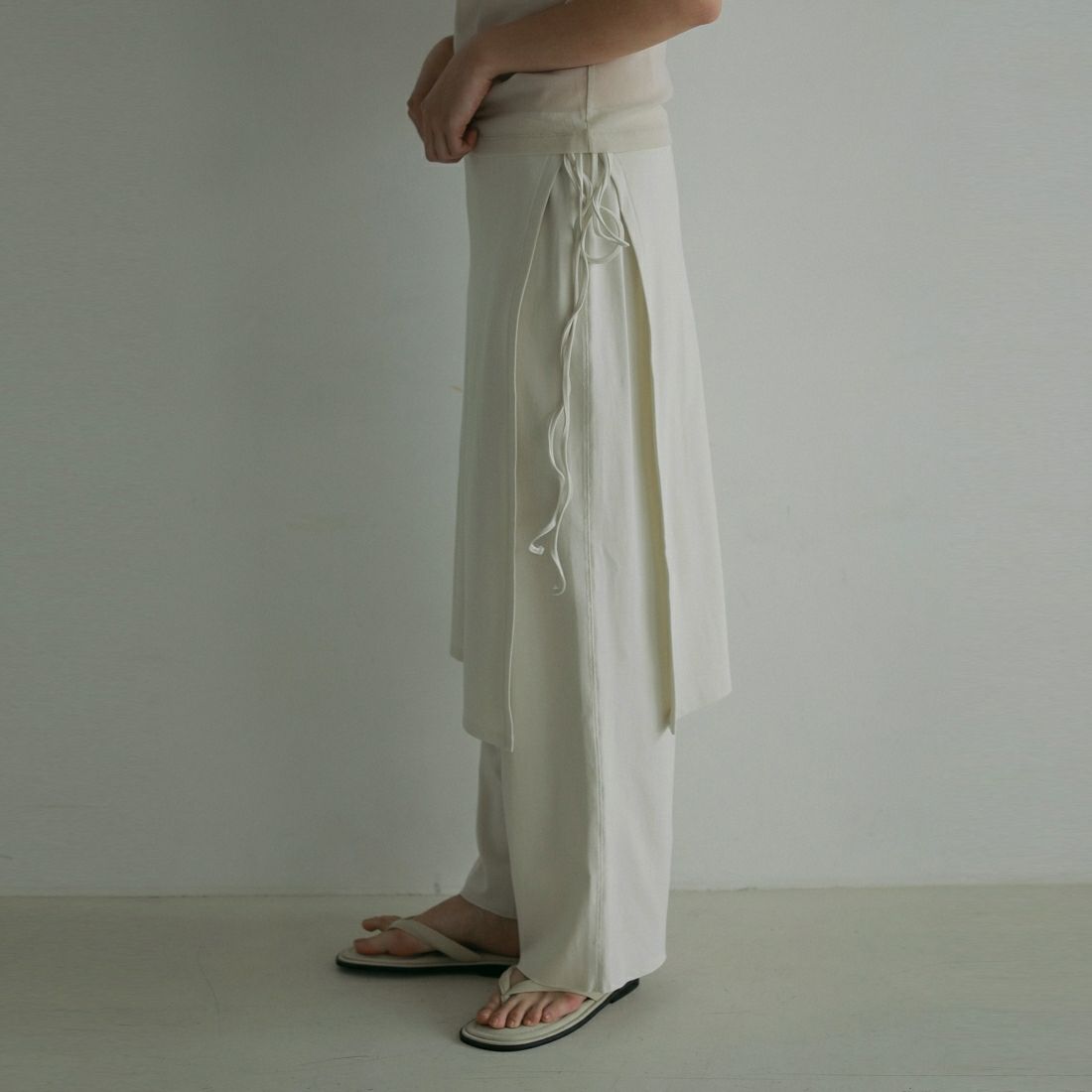 anuke [アンヌーク] レイヤードカットパンツ [62510722] IVR