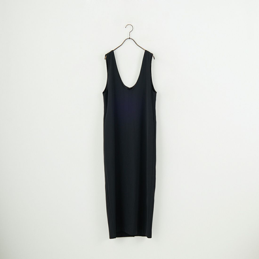 anuke [アンヌーク] ツイルUネックワンピース [62510306] BLK