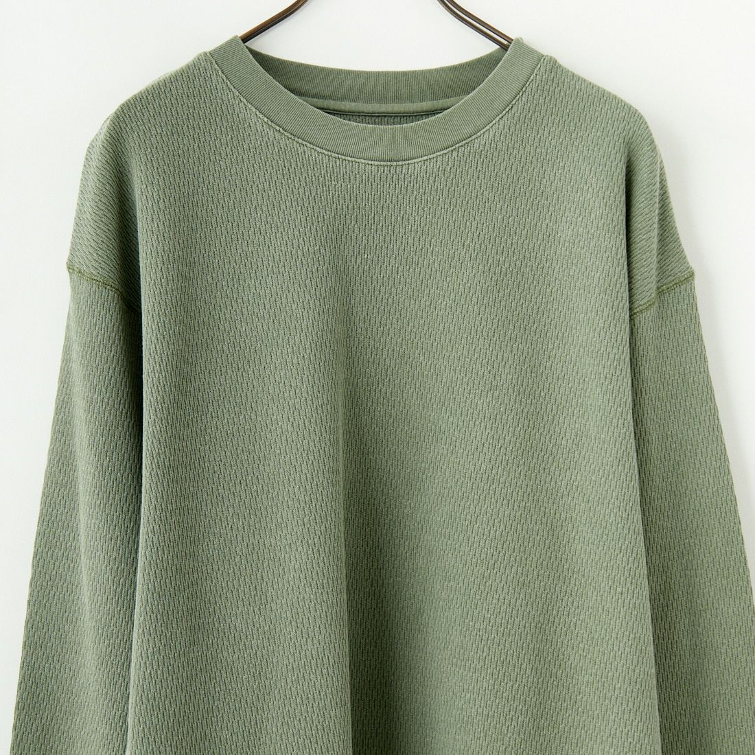 Johnbull [ジョンブル] ハニカムサーマル ロングスリーブTシャツ [JM251C12] 166 ﾓｽ