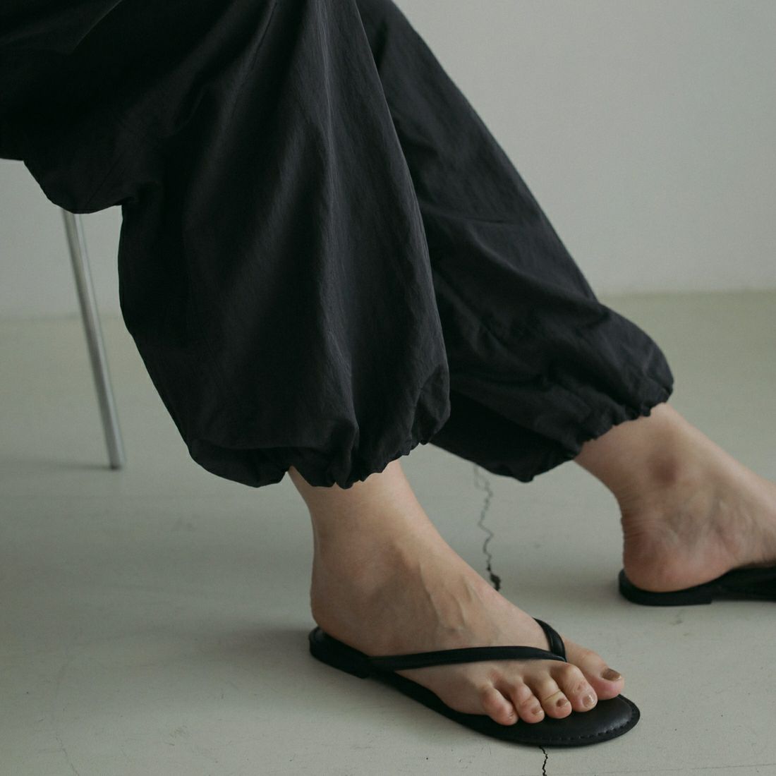 anuke [アンヌーク] ナイロンカーゴパンツ [62510703] BLK