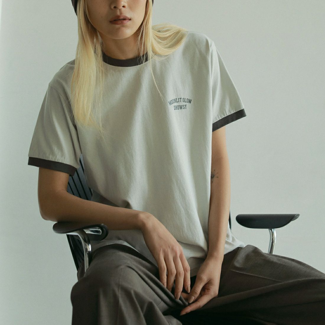 anuke [アンヌーク] リンガーロゴTシャツ [62510618]｜ジーンズ