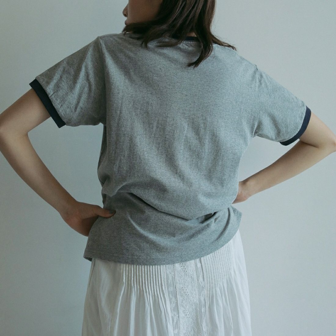 anuke [アンヌーク] リンガーロゴTシャツ [62510618] GRY