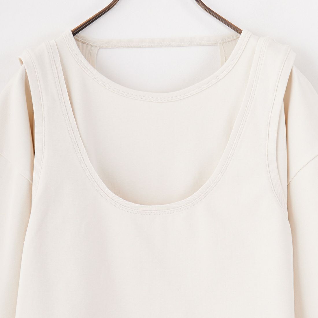 anuke [アンヌーク] レイヤードカットTシャツ [62510623] IVR