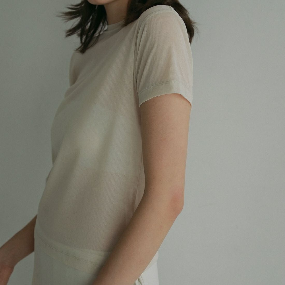 【新品】anuke アンヌーク　シアーチュールTシャツ　完売商品 ànuke online store（アンヌーク） / Sheer Tulle T-shirtsSheer