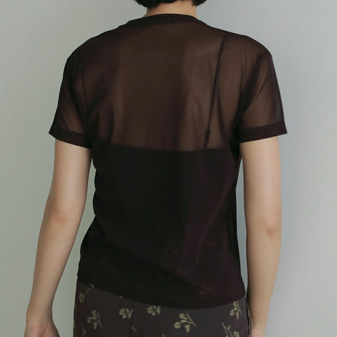 anuke [アンヌーク] シアーチュールTシャツ [62510624] BUG