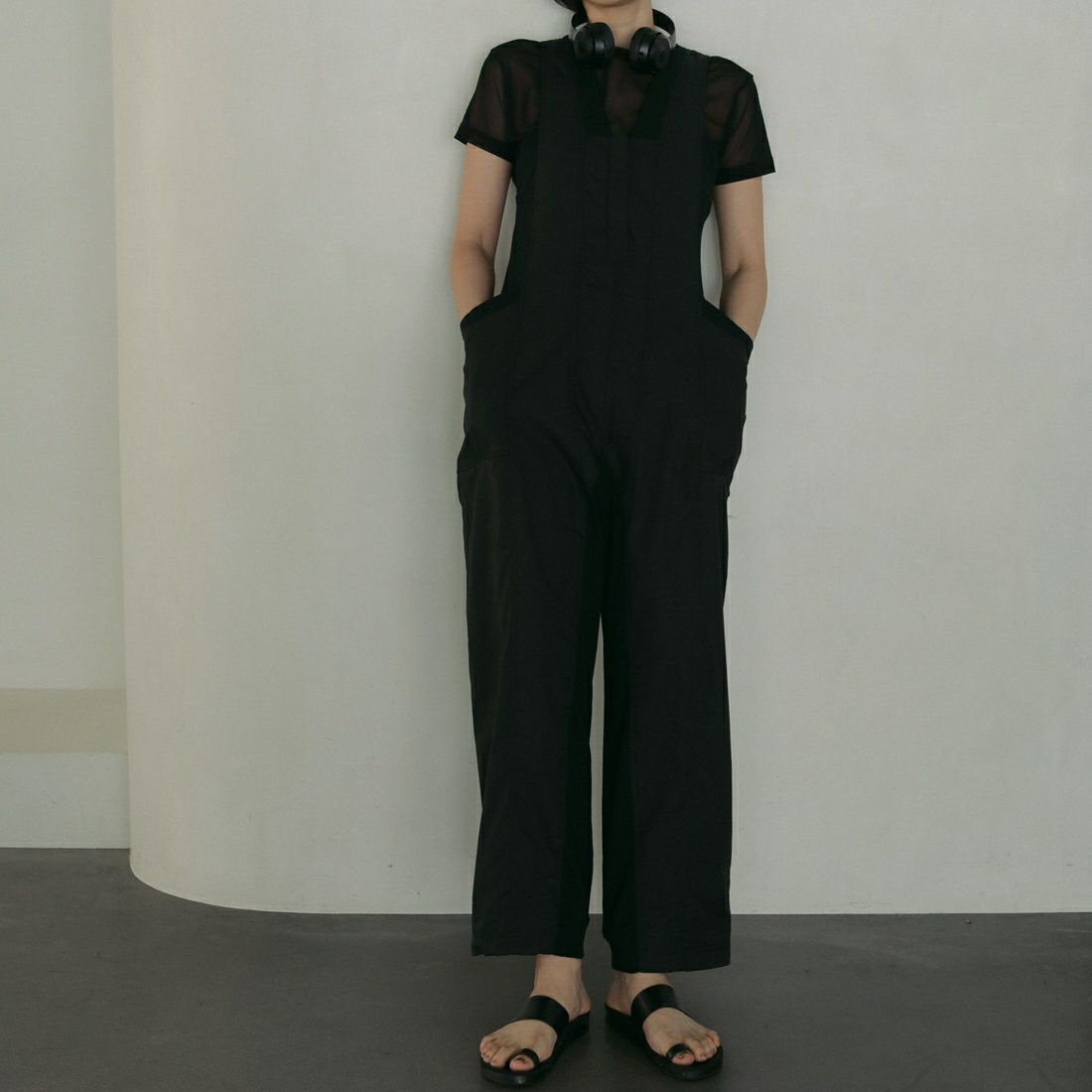 anuke [アンヌーク] シアーチュールTシャツ [62510624] BLK