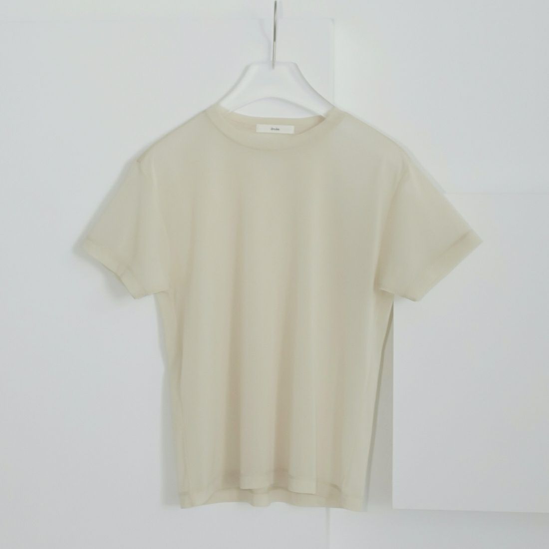 anuke [アンヌーク] シアーチュールTシャツ [62510624] CRM