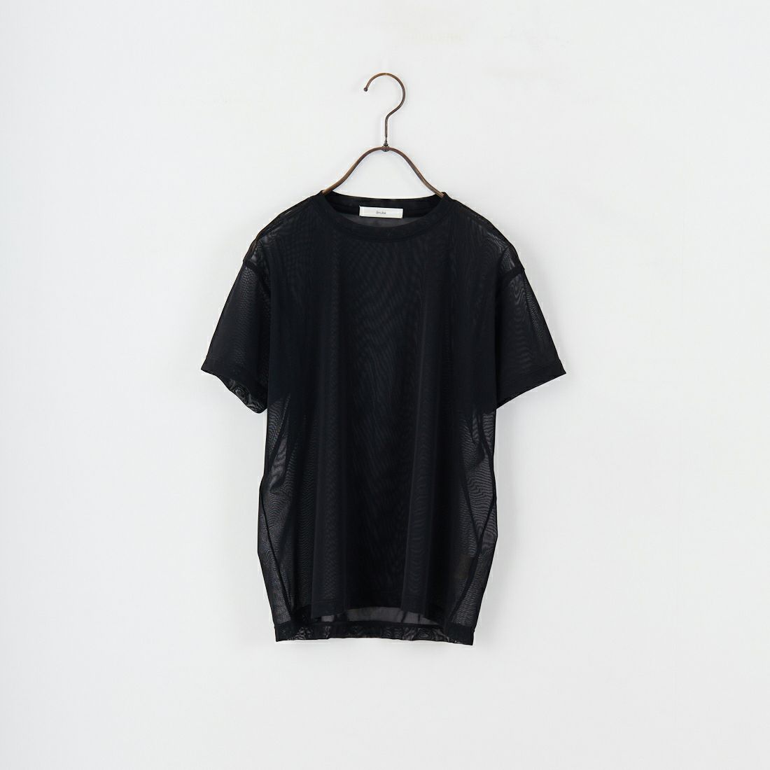 anuke [アンヌーク] シアーチュールTシャツ [62510624] BLK