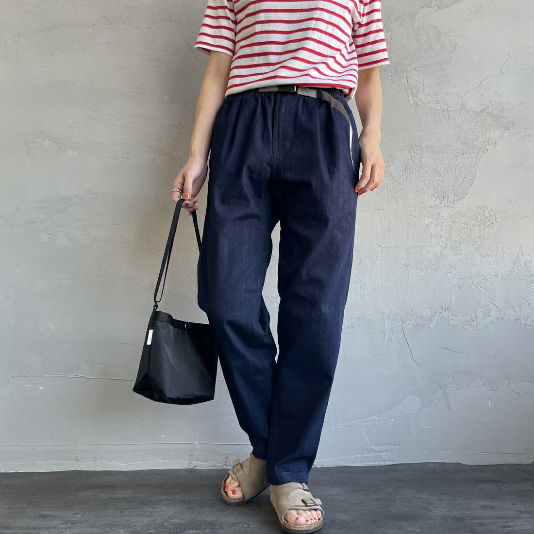 ONE WASH&&モデル身長：160cm 着用サイズ：S&&